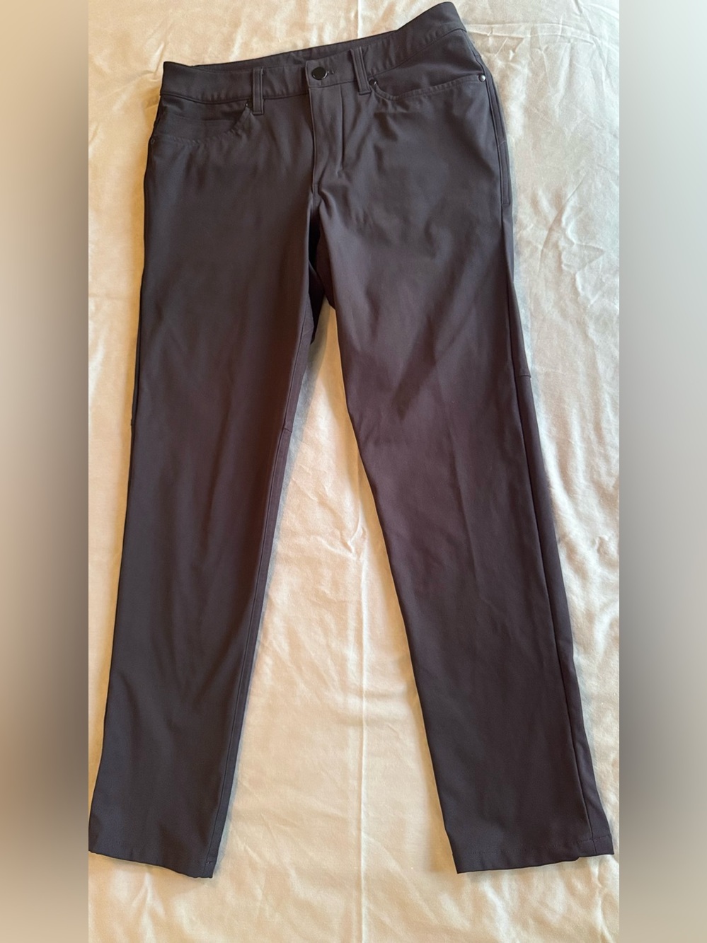 LULULEMON Men's Slim Straight Jeans in Obsidian Dark Grey - Picture 7 of 15